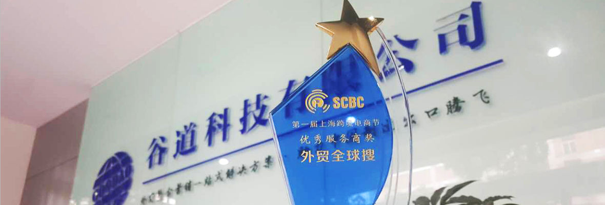 全球搜荣获第一届上海跨境电商节“优秀服务商奖”